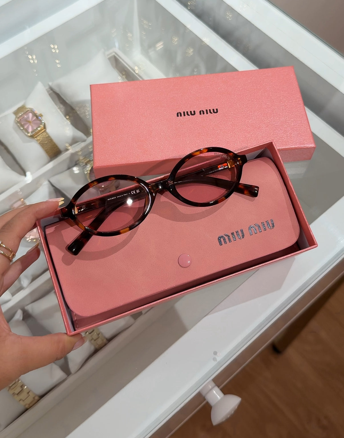 Pink Miu Miu Sunglasses