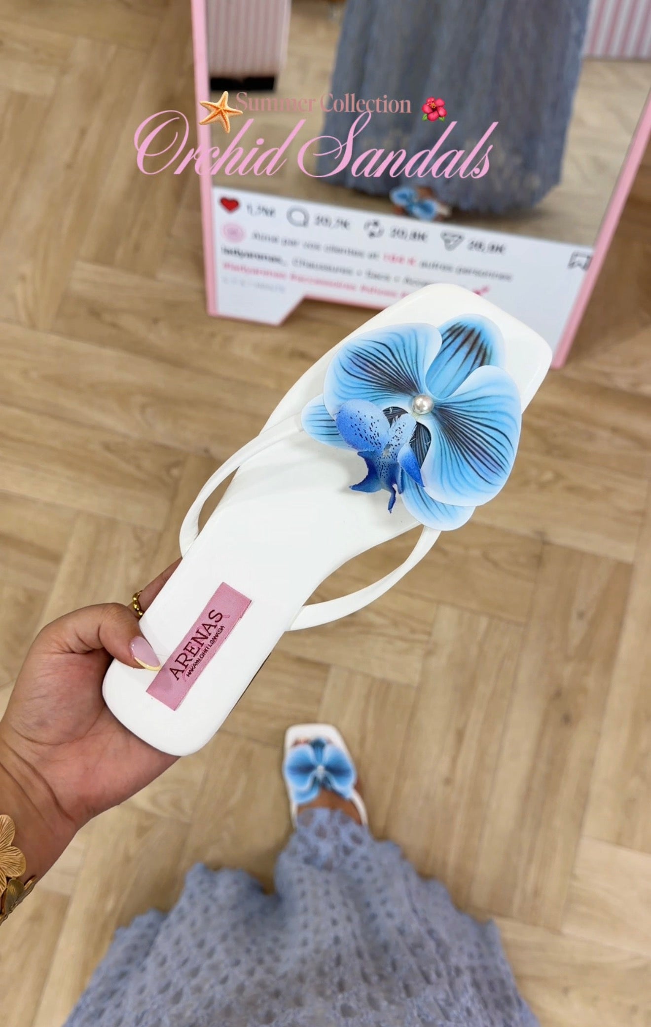 Orchid Sandals Ciel 🌊