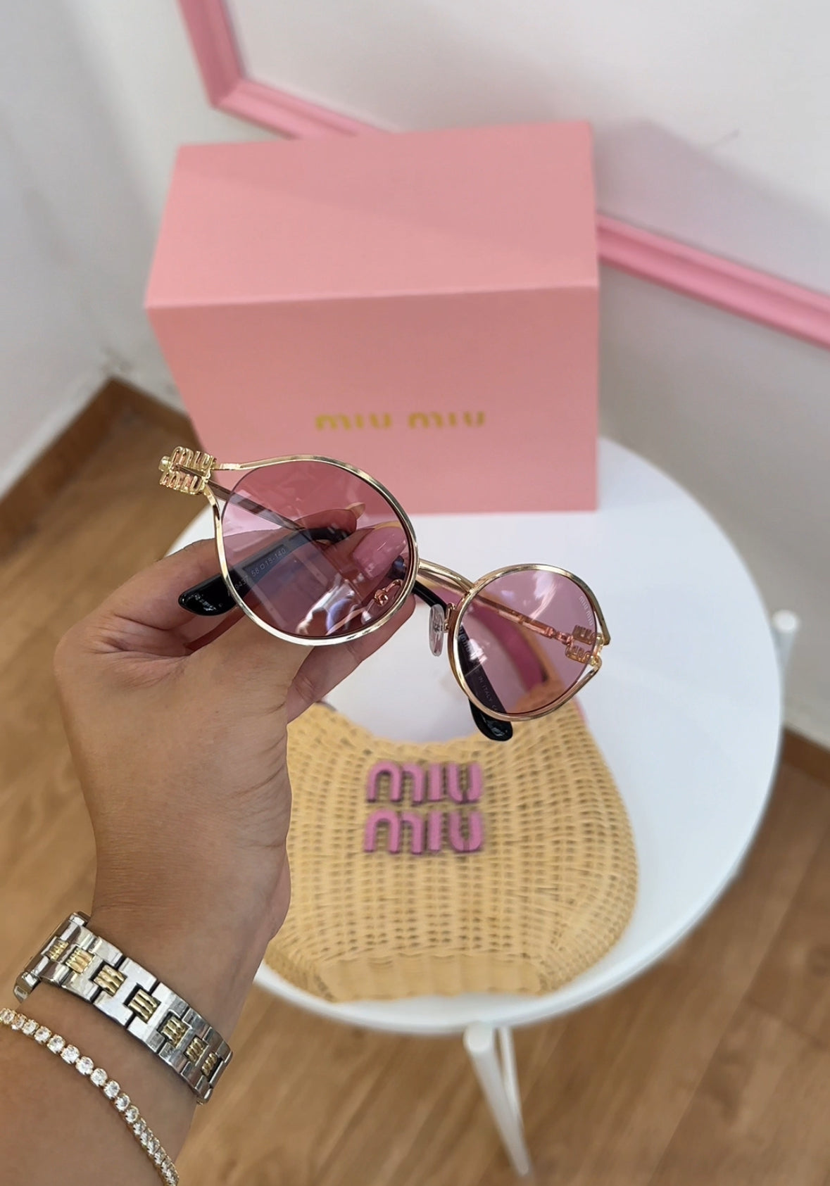 Lunettes Miu Miu Pink