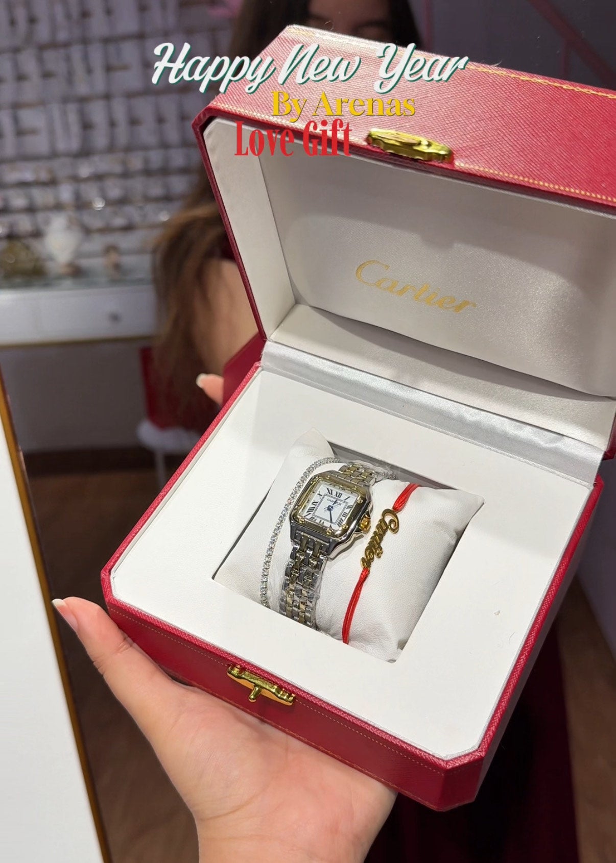 montre Cartier + packaging