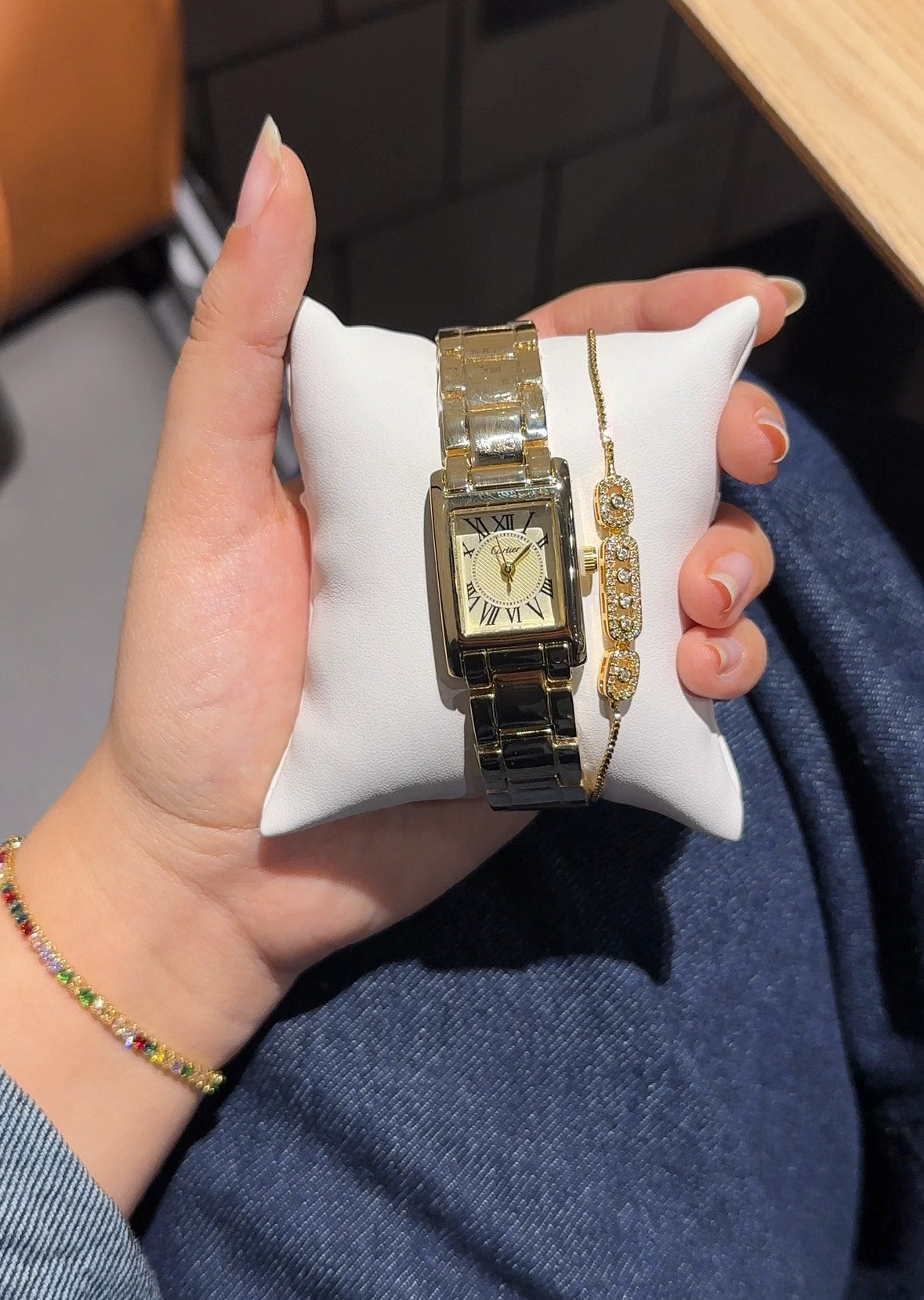 Pack Cartier Gold( Montre + Gourmette)