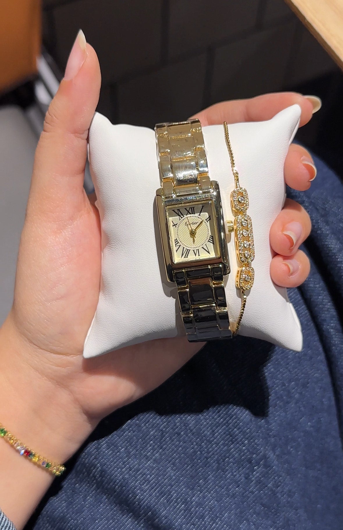 Pack Cartier Gold( Montre + Gourmette)