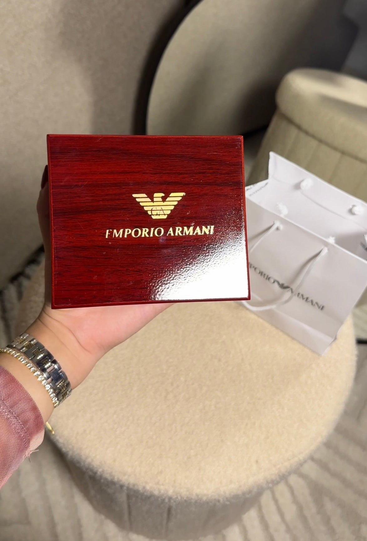 Montre Armani + Packaging