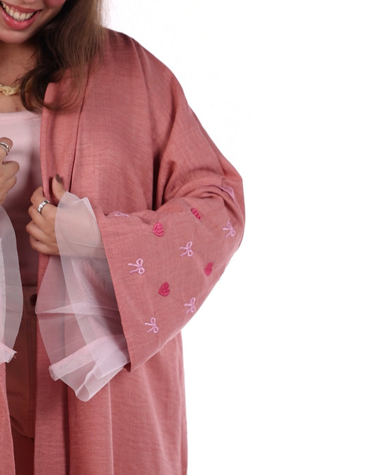 Im Just a Girl Abaya Pink 🎀💖