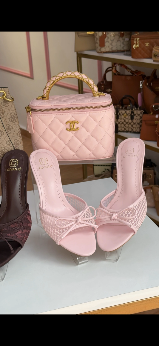 Pink Bow Sandals