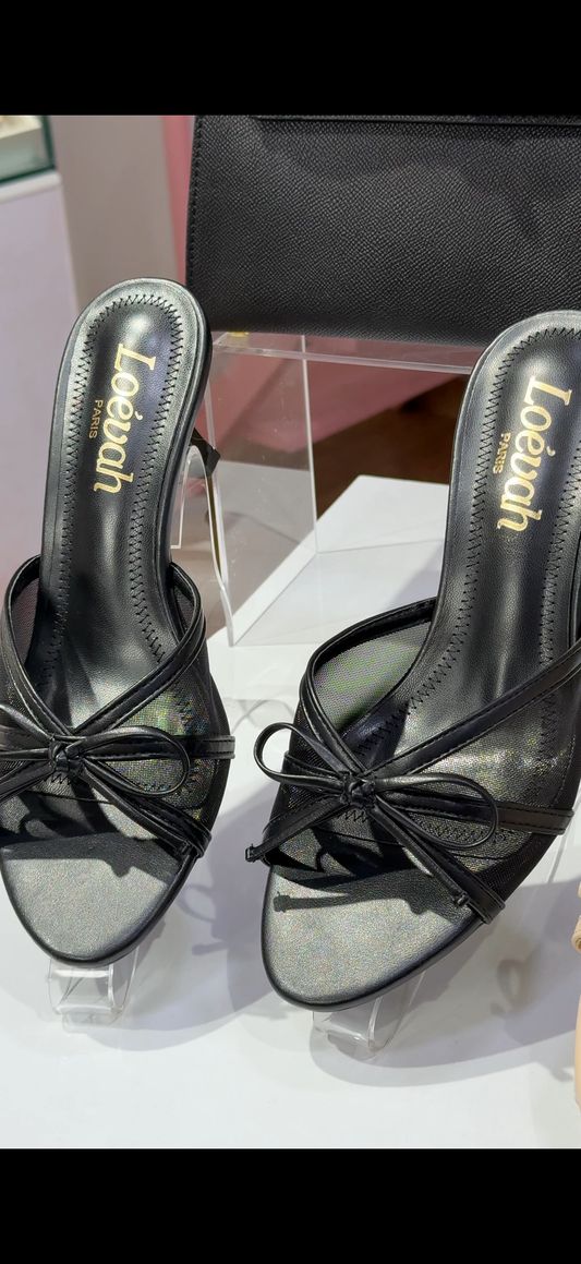 Bow Sandals Black 🖤