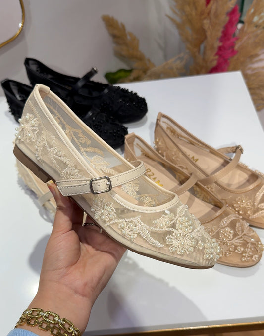 Zara Beige Ballerina 🩰✨