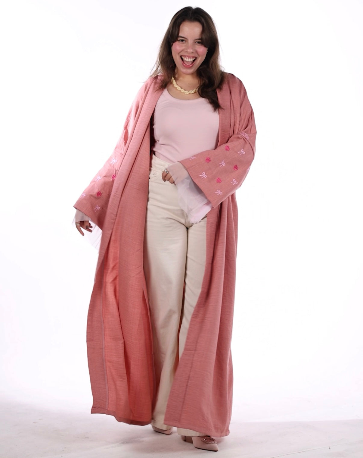 Im Just a Girl Abaya Pink 🎀💖