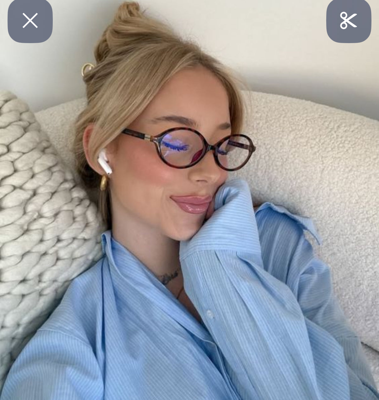 Transparent Miu Miu Sunglasses