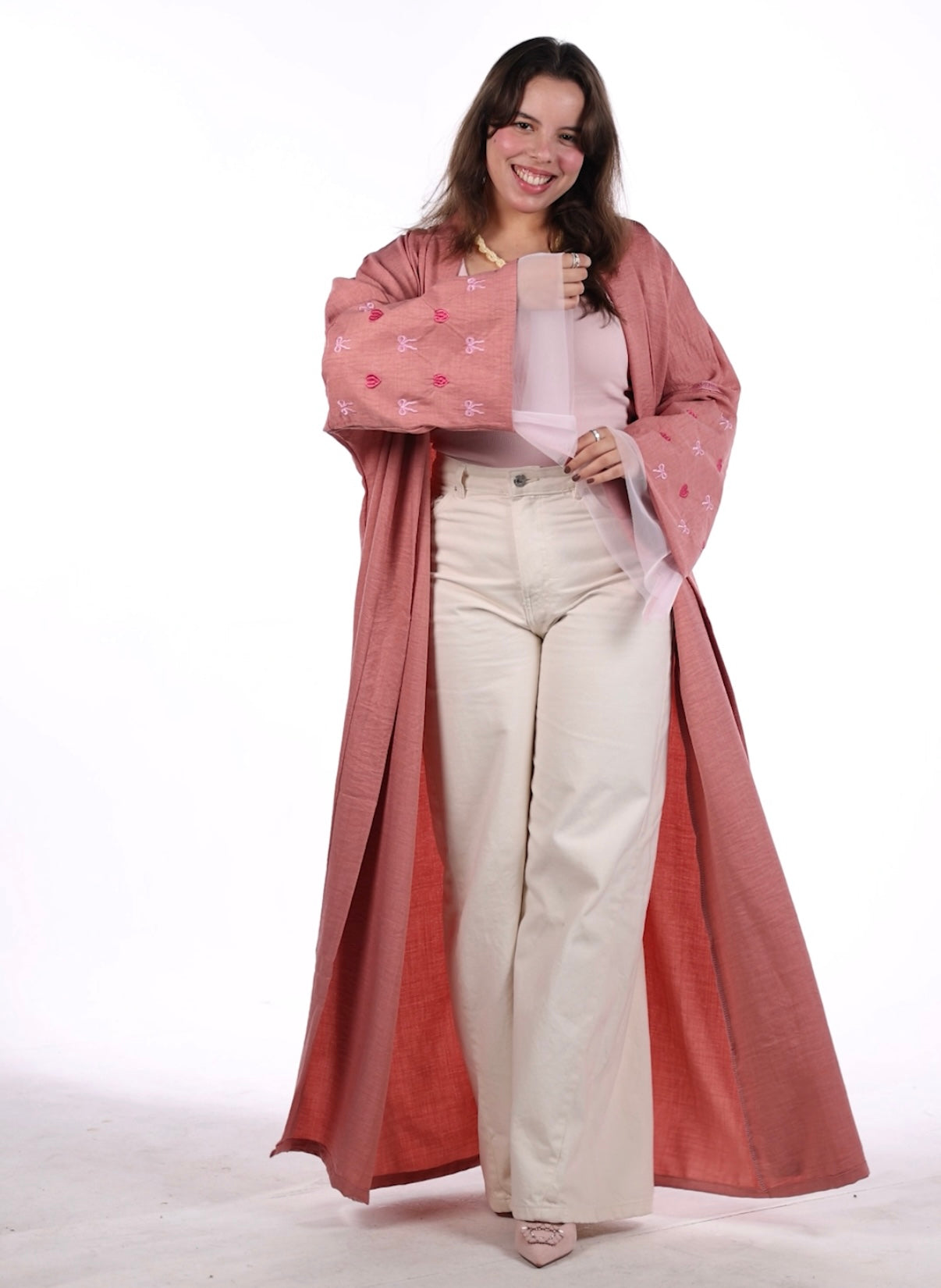 Im Just a Girl Abaya Pink 🎀💖