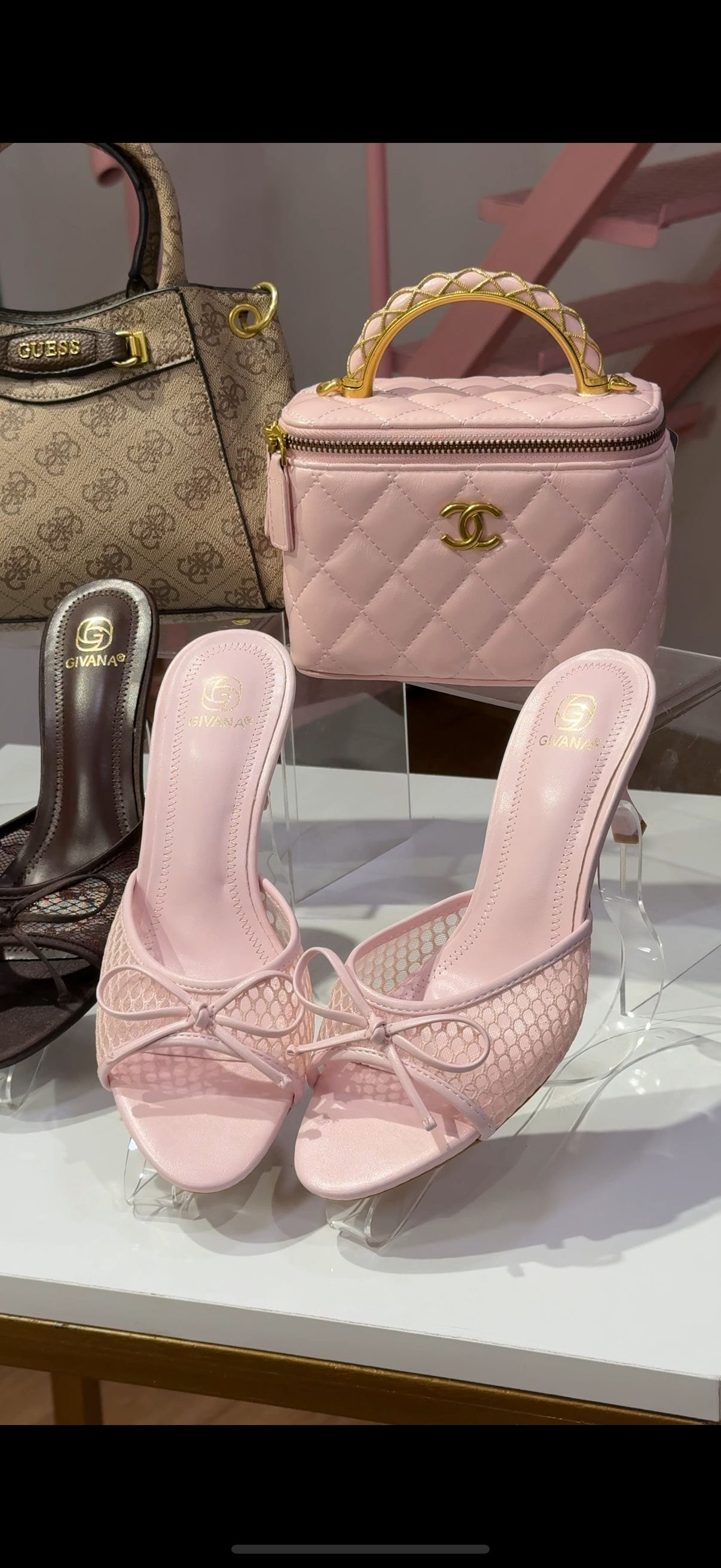 Pink Bow Sandals