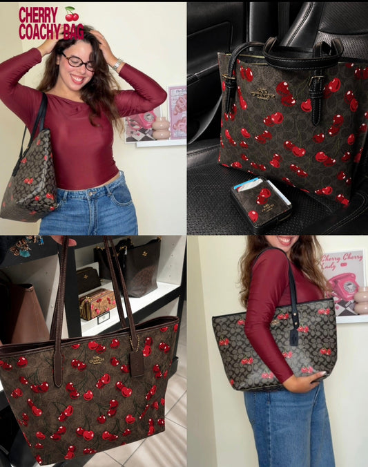 Cherry 🍒 Coach Bag توصيل مجاني
