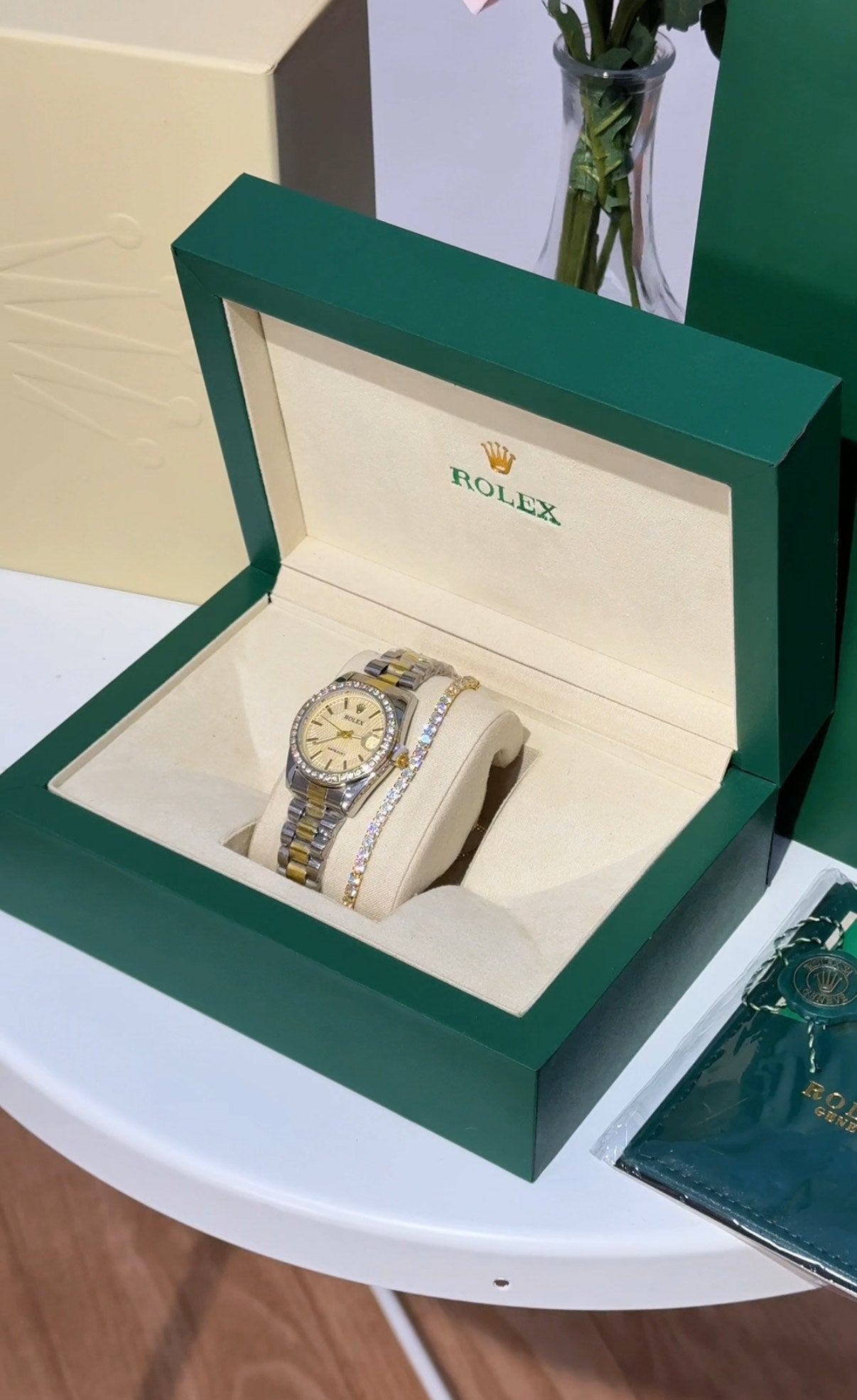 montre rolex + packagibg