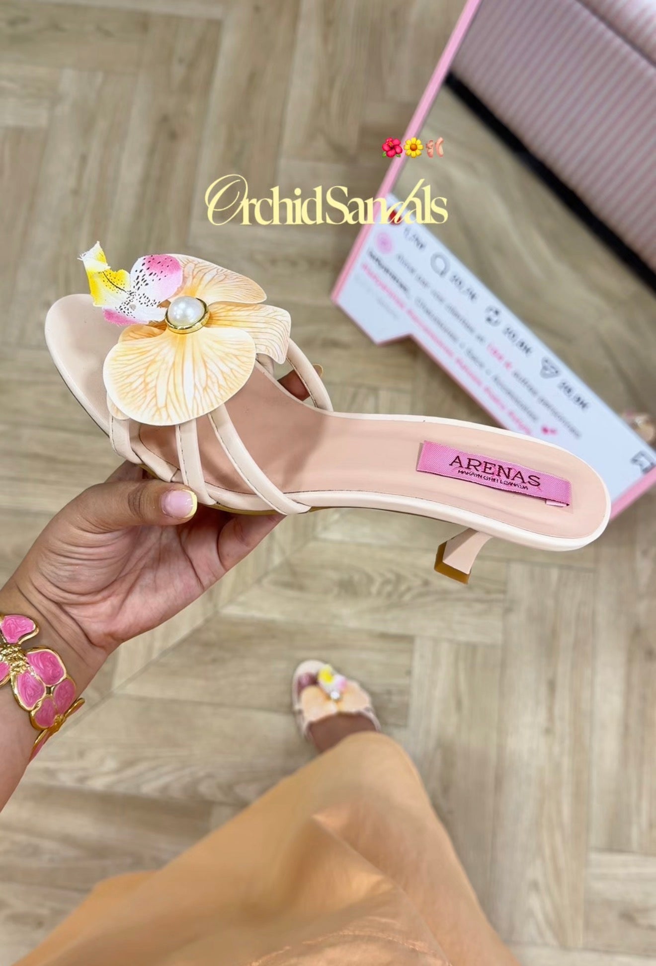 Orchid Sandals 2cm 🌺