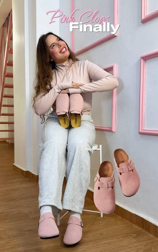 pink clogs